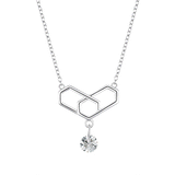 Love Smile  925 Sterling Silver Necklace Jewelry for Woman as Gift JD7P0023