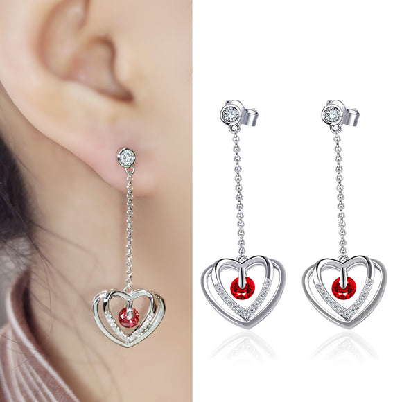 Earring 925 Sterling Silver AAA CZ Stone 4.3g Multilayer Plating Eardrop Dangle Woman Jewelry Gift JTE21023 CZ Stone