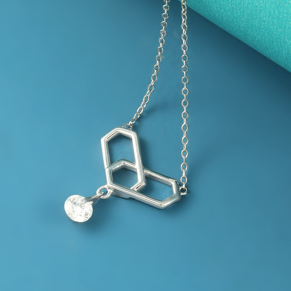 Love Smile 925 Sterling Silver Necklace Jewelry for Woman as