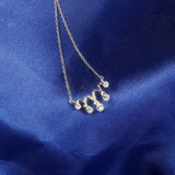 520 Number 925 Sterling Silver Necklace Love Smile Jewelry for Woman as Gift