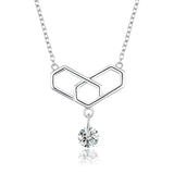 Love Smile  925 Sterling Silver Necklace Jewelry for Woman as Gift JD7P0023