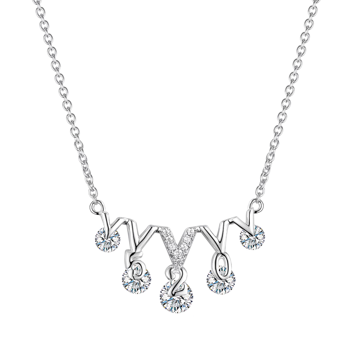 ★SENTIMENTS★ NO.520 [SILVER] NECKLACE Paparazzi Necklace ~ Stamped Sentiment - Silver – Paparazzi