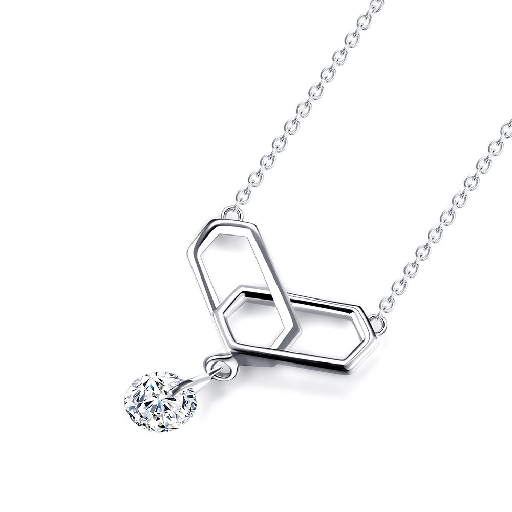 ★SENTIMENTS★ NO.218 [SILVER] NECKLACE LOVE LEAF in sterling silver