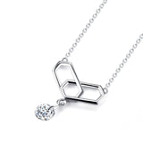 Love Smile  925 Sterling Silver Necklace Jewelry for Woman as Gift JD7P0023